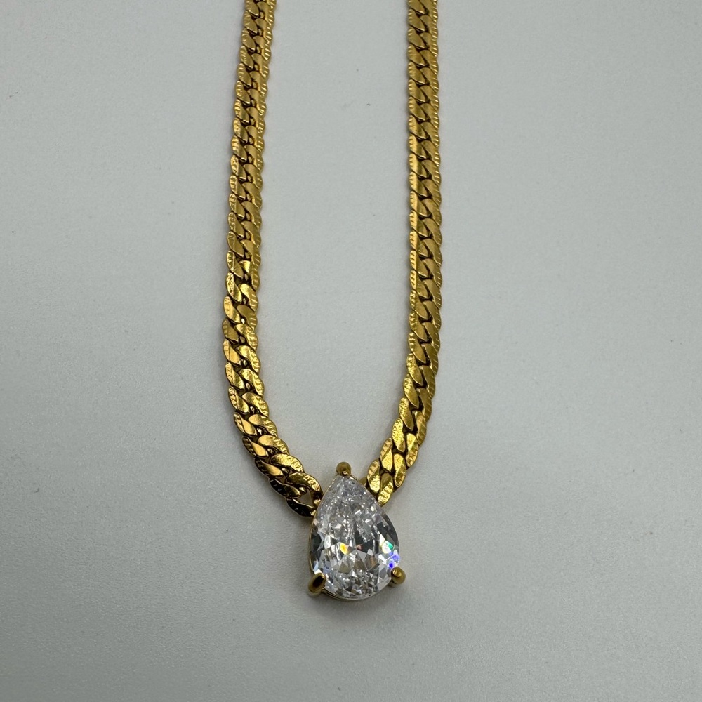 2ct Pear Cut Necklace - Picture 5 of 11